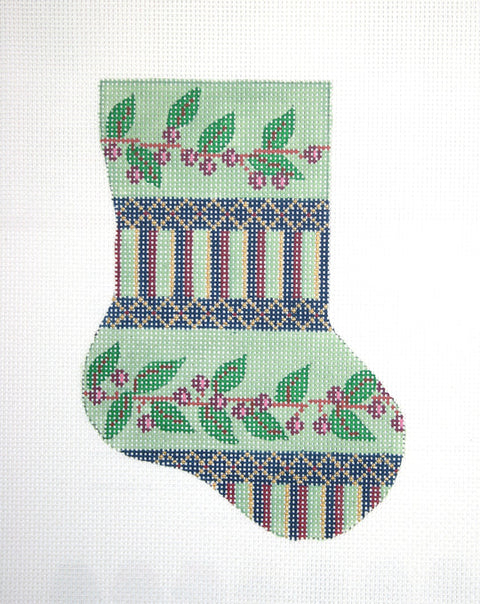 Green/Purple Berries Minisock