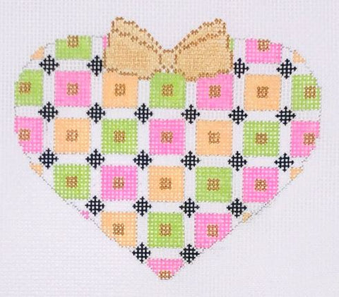 Merry All Over Pastel Heart