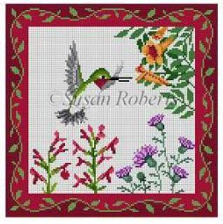 Hummingbirds at Trumpet Vine