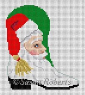 Santa Face Cowboy Boot