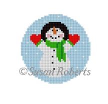 Snowman Looking Up