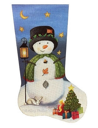 Starry Night Snowman Stocking