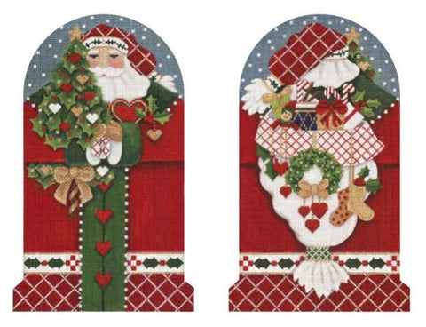 Holly Heart Santa - 2-Sided