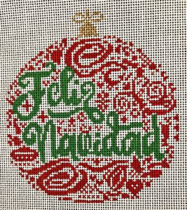Small Feliz Navidad Ornament