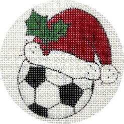 Soccer Ball w/Santa Hat