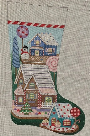 Gingerbread Village Stocking
