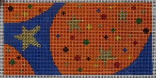 Stars/Dots on Blue and Orange