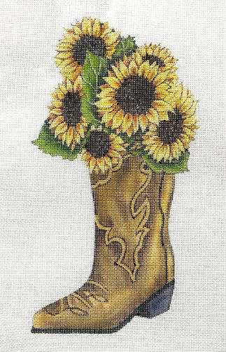 Sunflowers in Cowboy Boot