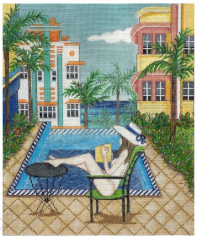 Girl at Miami Pool