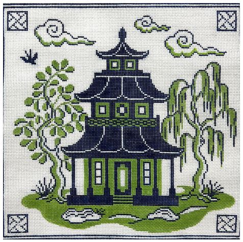 Blue and Green Pagoda