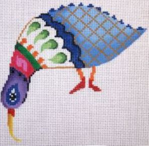 Multi Colored Bird Looking Down