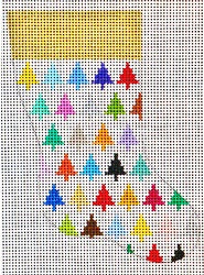 Mini Sock - Colorful Trees