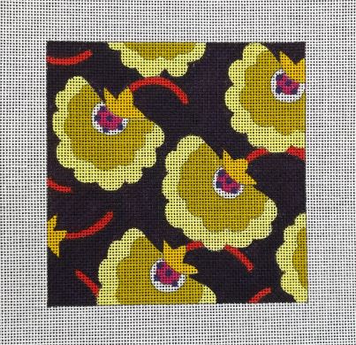 Yellow Fanned Florals