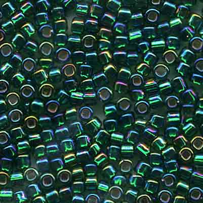 647 Dark Rainbow Green - Sundance Beads Size 11