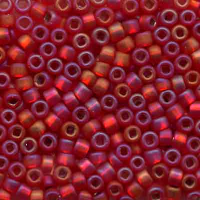 F638 Frosted Red - Sundance Beads Size 11
