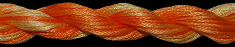 510721 Orange Swirl - Pearl Cotton #5 Overdyed