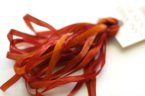 038 Rusty Amber - Silken Ribbons 4 mm