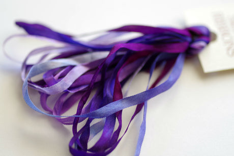 029 Grape Melange - Silken Ribbons 4 mm