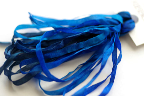 050 Blue Seas - Silken Ribbons 4 mm