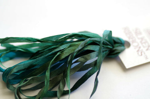 025 Forest of Greens - Silken Ribbons 4 mm