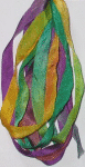 Dinky Dyes 7mm Silk Ribbon 149 Mardi Gras