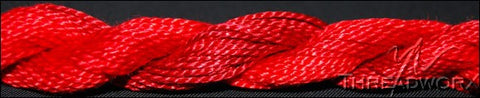 51090 Red Lipstick - Pearl Cotton #5 Overdyed