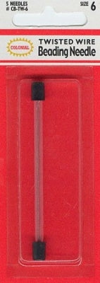 Twisted Wire Beading Needle (size 6)