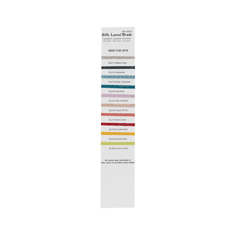Rainbow Gallery - Silk Lame Braid 13