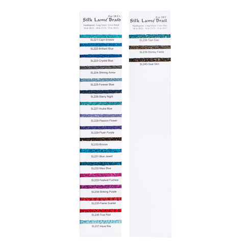 Rainbow Gallery - Silk Lame Braid 13