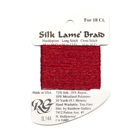 Rainbow Gallery - Silk Lame Braid 18