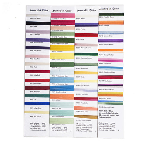 Rainbow Gallery - Splendor Silk Ribbon 2mm