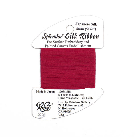Rainbow Gallery - Splendor Silk Ribbon 4mm