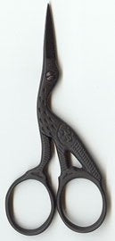 Tamsco Matte Black Stork Scissors 4"