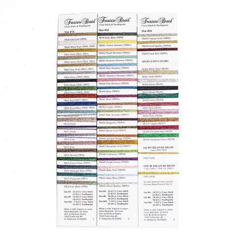 Rainbow Gallery - Treasure Braid (8) - White Pearl and Shimmer