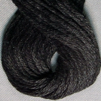 VAS121 Black - Valdani Threads - 6 ply skeins