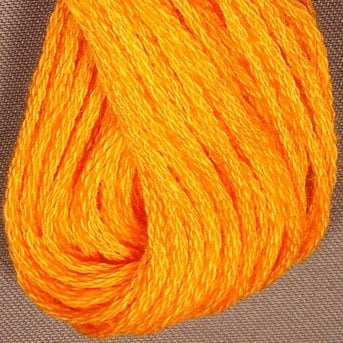 VAS12204 Orange Bright - Valdani Threads - 6 ply skeins