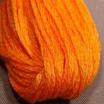 VAS1264 Orange Red Medium - Valdani Threads - 6 ply skeins